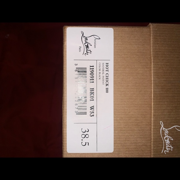 ChristianLouboutin Hot Chick stiletto Pump , Black  Size 38.5/7.5US - Picture 7 of 7